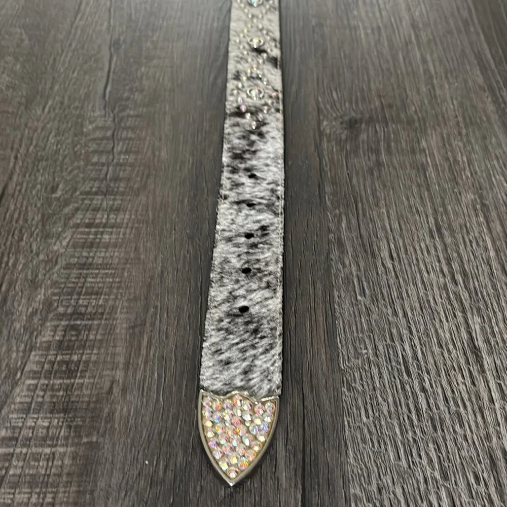 Ranger Belt Company Geniune Leather & Cowhide Embellished Size 36 Belt - Picture 5 of 11
